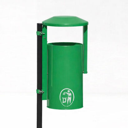 Kosz uliczno - parkowy OBROTOWY (30 litrów) lakierowany